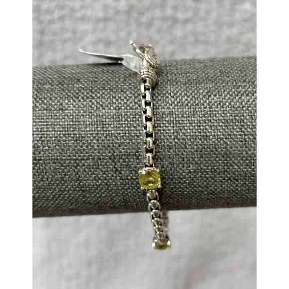 JAI John Hardy Sterling Silver Peridot Station Bracelet 7.5" #63866 - Picture 2 of 9